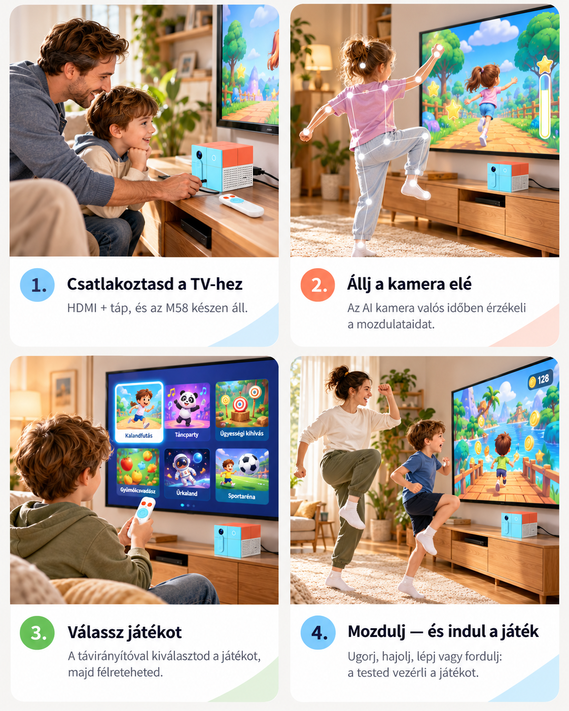 MoToPlay M58 AI mozgásvezérelt játékkonzol